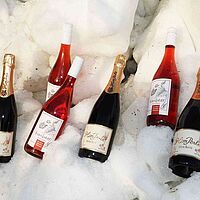 Präsentation Himbeersekt